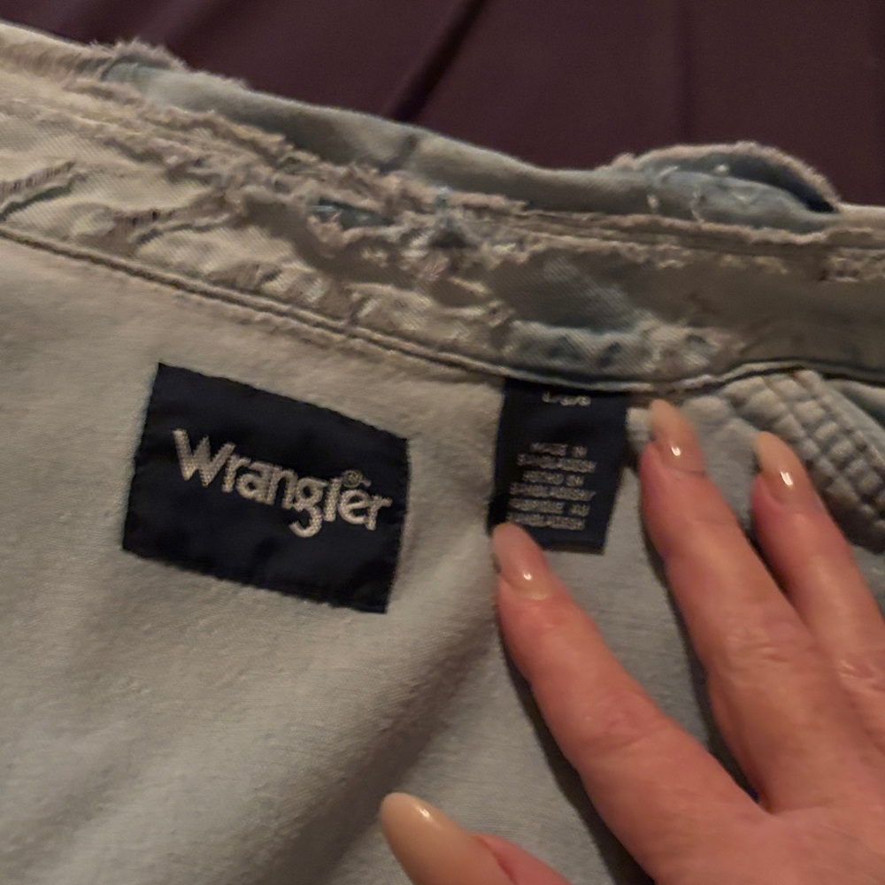 Wrangler Light Blue Denim Shirt - Picture 3 of 3